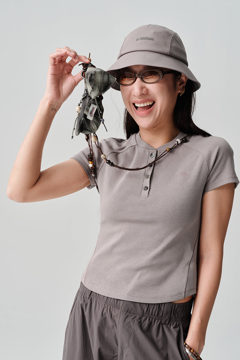 エコ素材チェック柄ミニポーチチャームNLBLAPS004