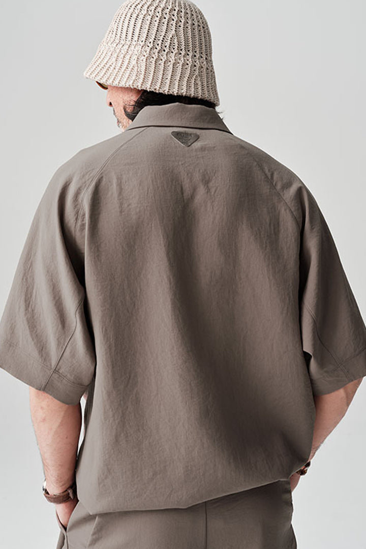 MICROFTオーバーサイズ半袖ポロシャツNLBLDPL001