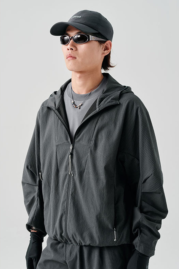 リップル生地フード付きアウターNLBLBJK004