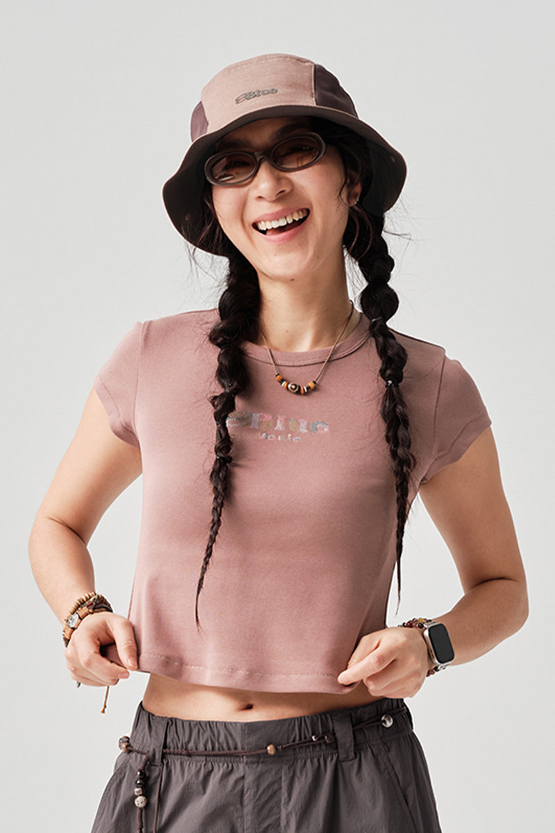 カラフル刺繍ロゴ半袖TシャツウィメンズNLBLDTX008