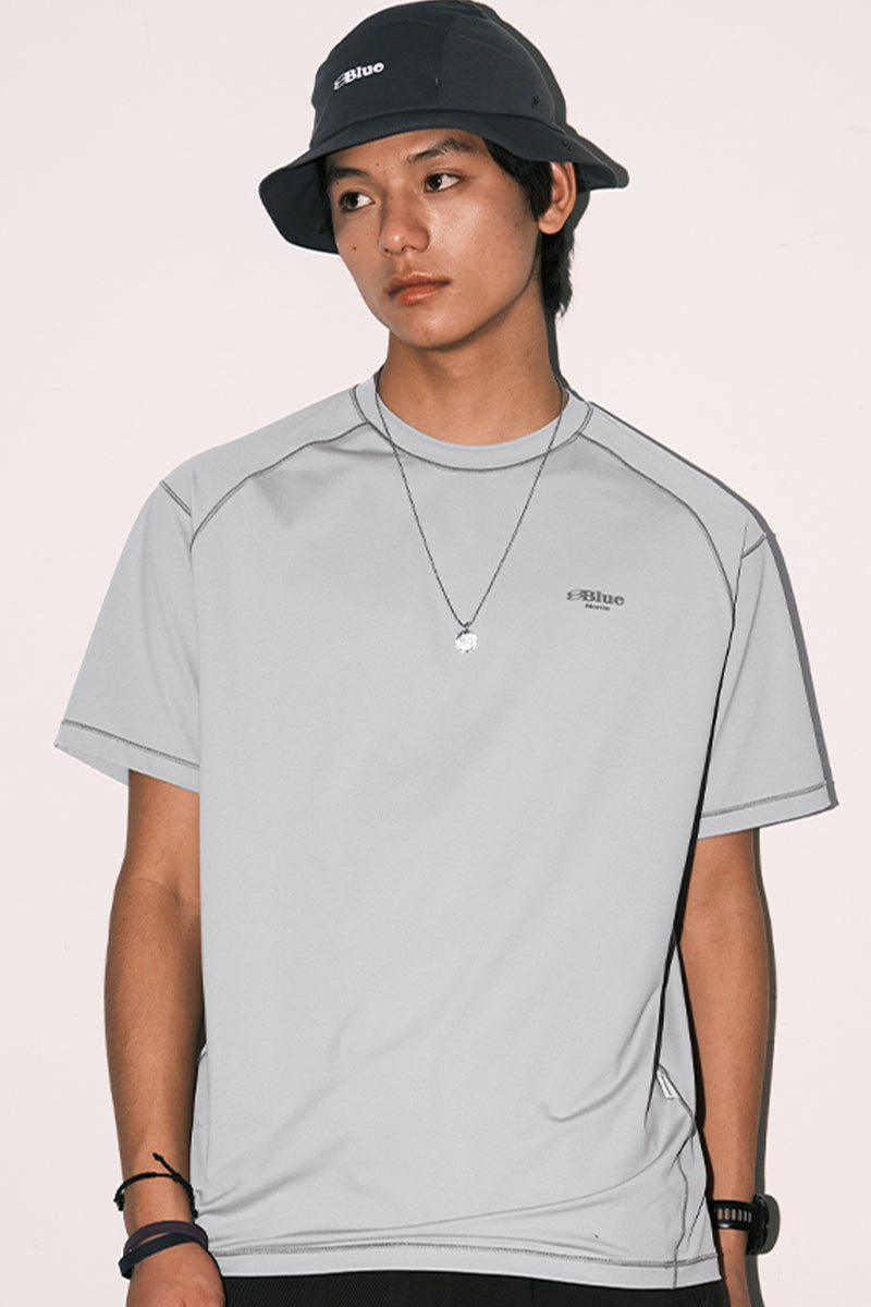 POLYGIENE遠山プリント抗菌半袖TシャツNLBLDTX020