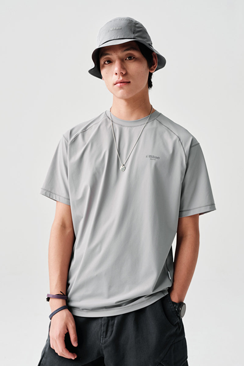 POLYGIENE遠山プリント抗菌半袖TシャツNLBLDTX020