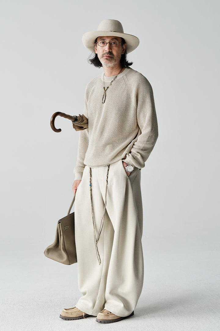 AbacellクルーネックニットセーターNLBLMZS001