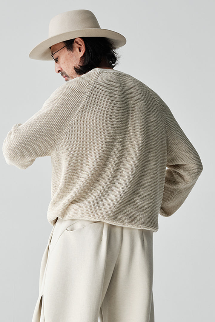 AbacellクルーネックニットセーターNLBLMZS001