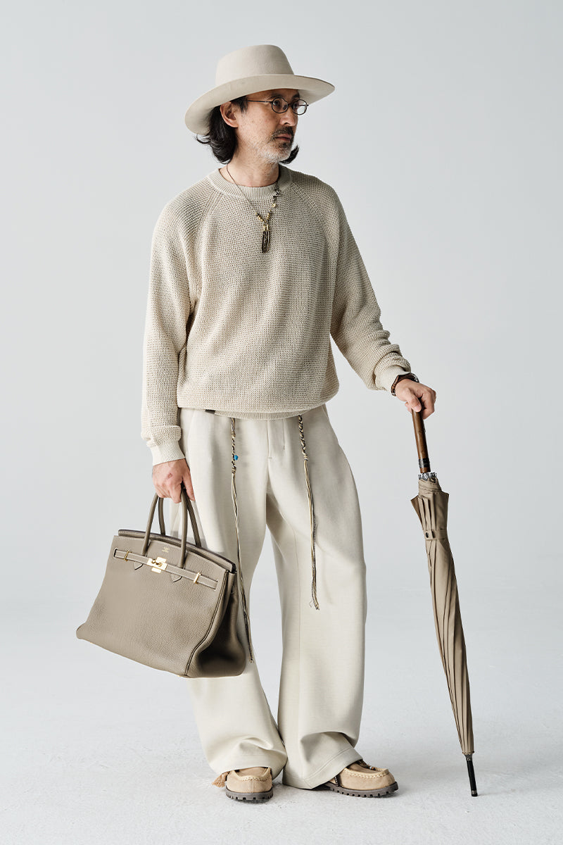 AbacellクルーネックニットセーターNLBLMZS001