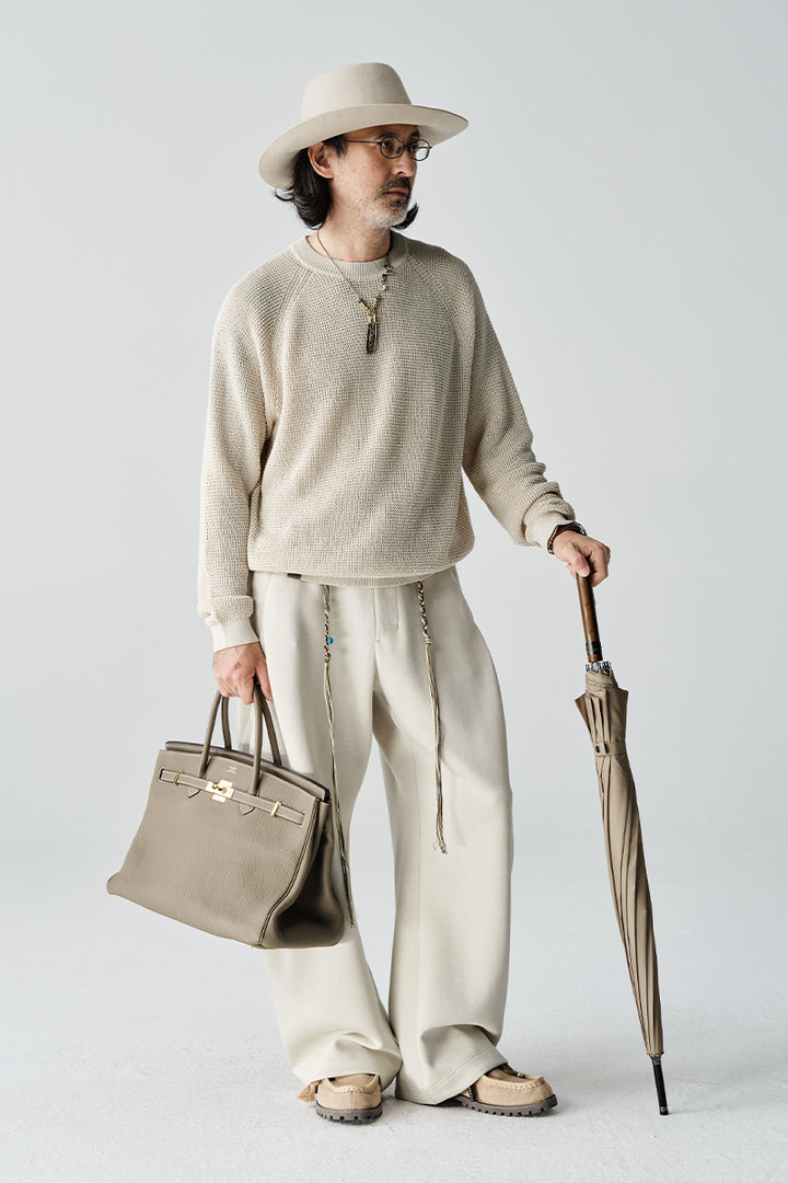 AbacellクルーネックニットセーターNLBLMZS001