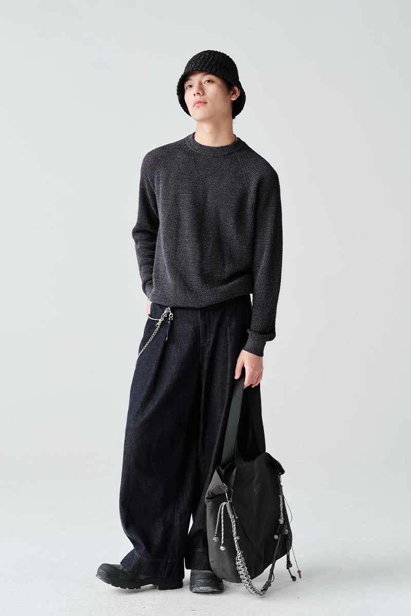 AbacellクルーネックニットセーターNLBLMZS001