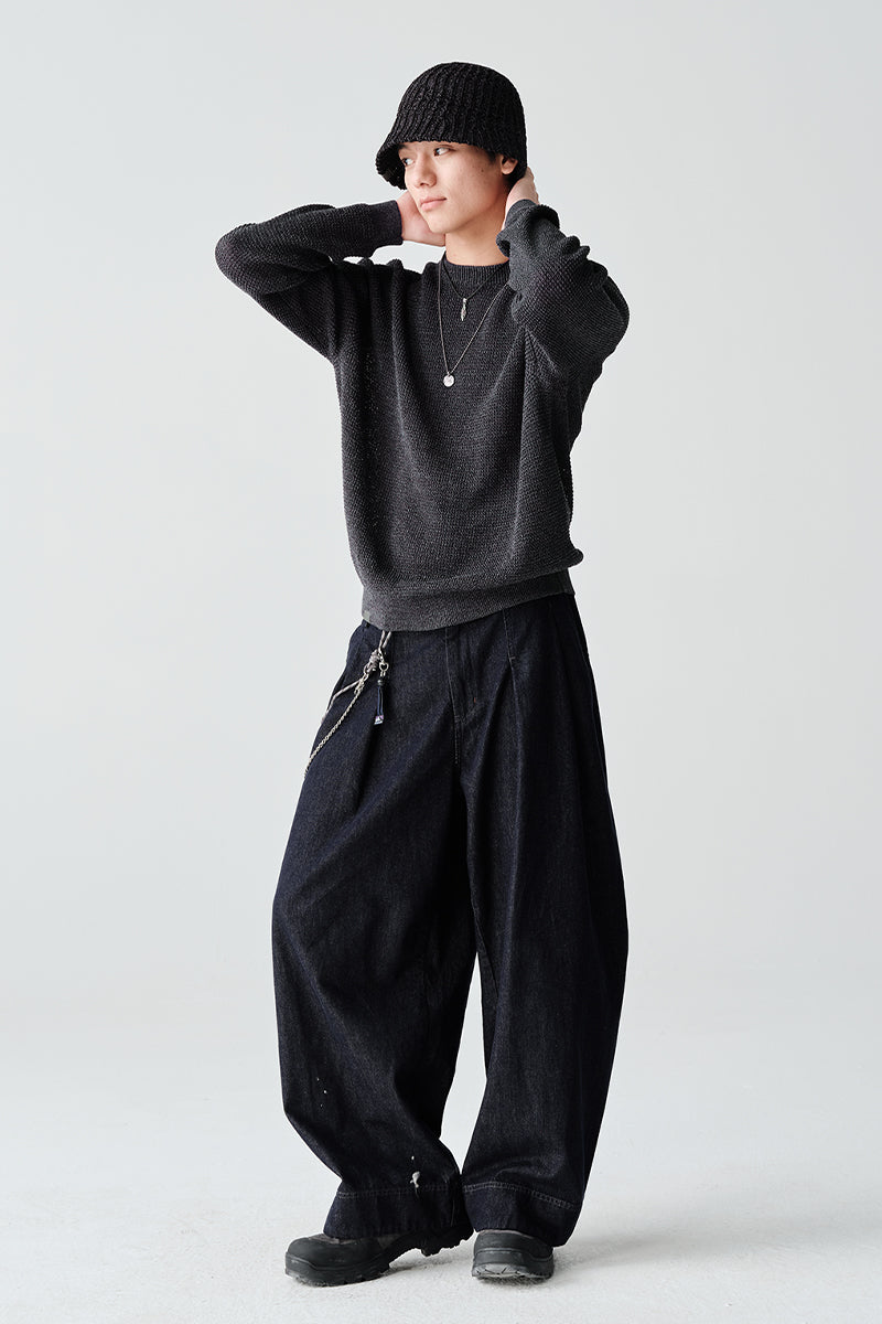 AbacellクルーネックニットセーターNLBLMZS001