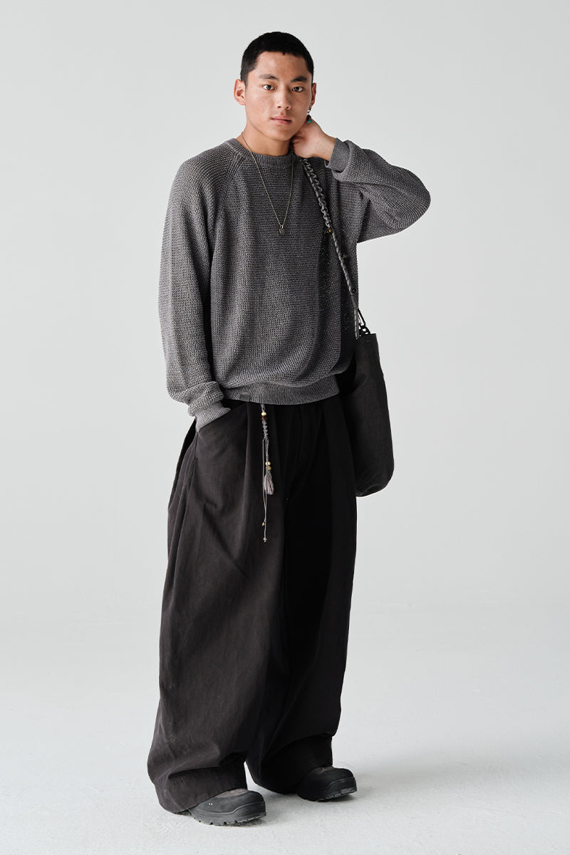 AbacellクルーネックニットセーターNLBLMZS001