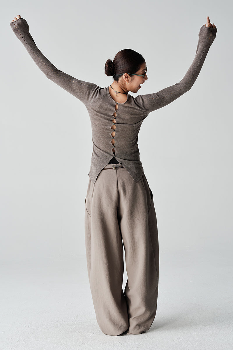 前後2ウェイニットカーディガンウィメンズNLBLMZS003