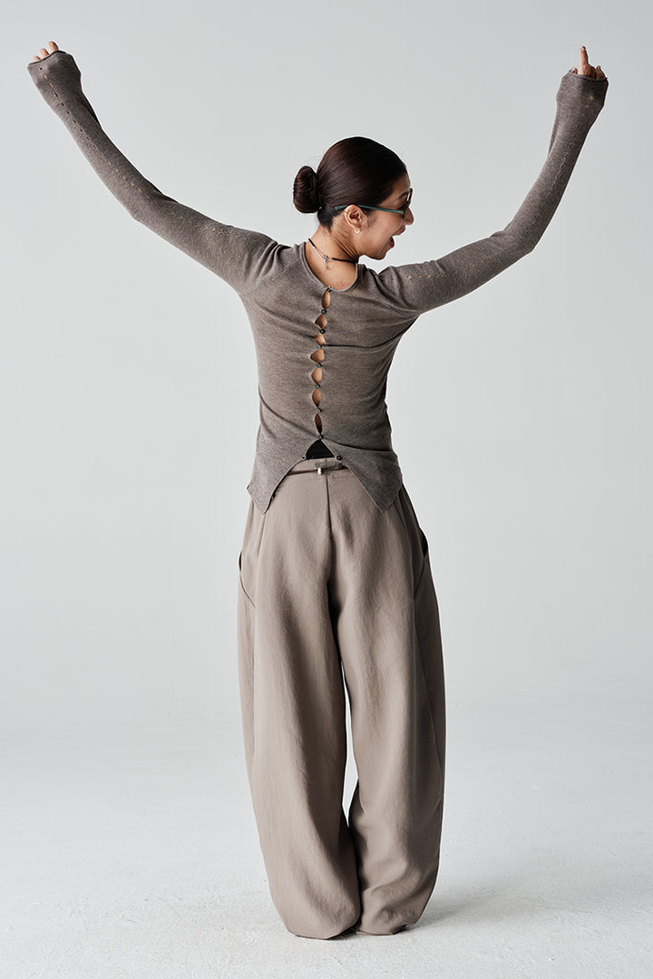 前後2ウェイニットカーディガンウィメンズNLBLMZS003