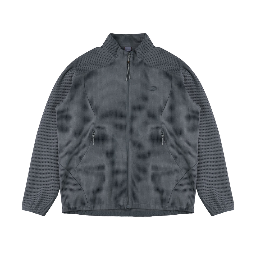 ワッフル編み抗菌ジャケットNLBLAWY001