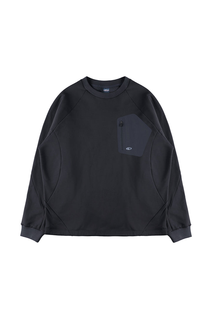 ジップポケット付き裏起毛シャツ25BLWY022