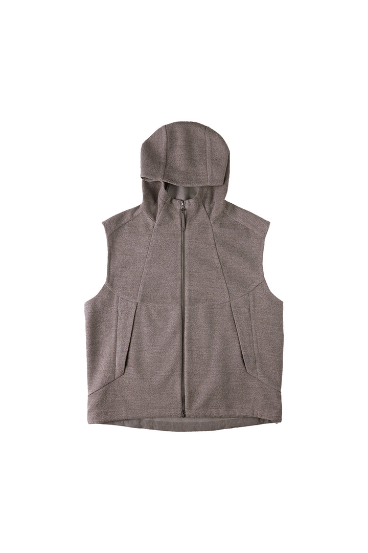 ウールフード付きベストNLBLDMJ002