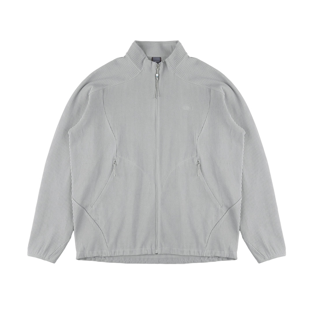 ワッフル編み抗菌ジャケットNLBLAWY001