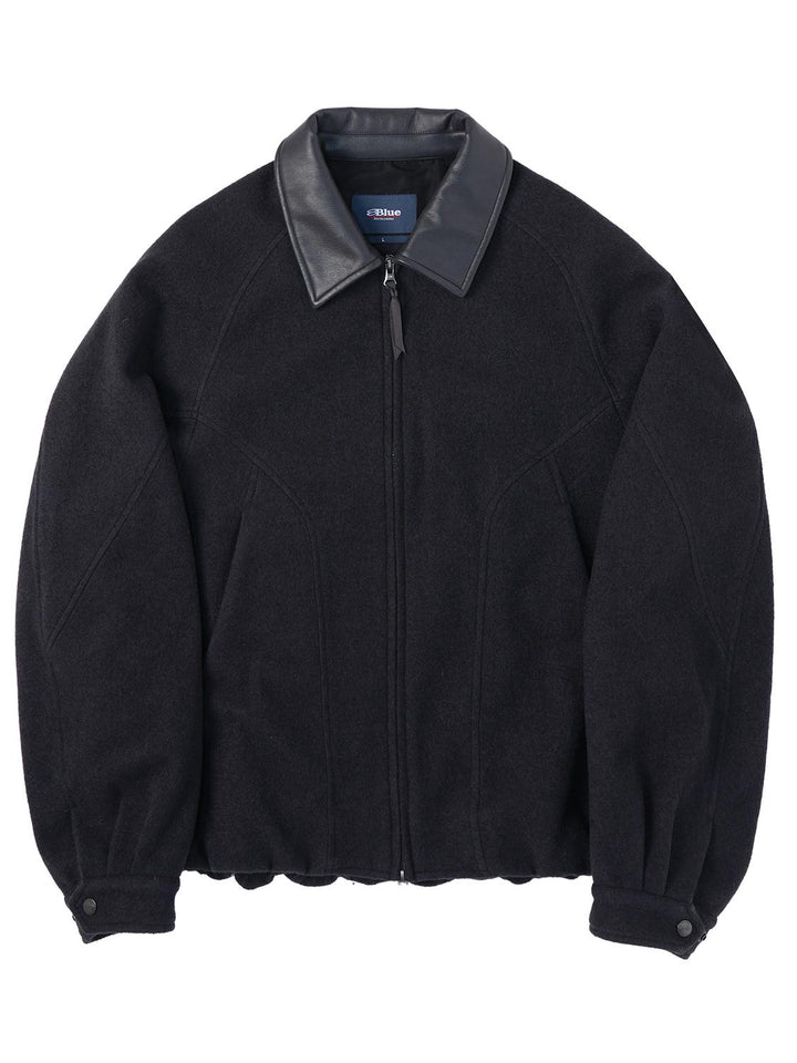 革襟ジップアップウールジャケット25BLJK020