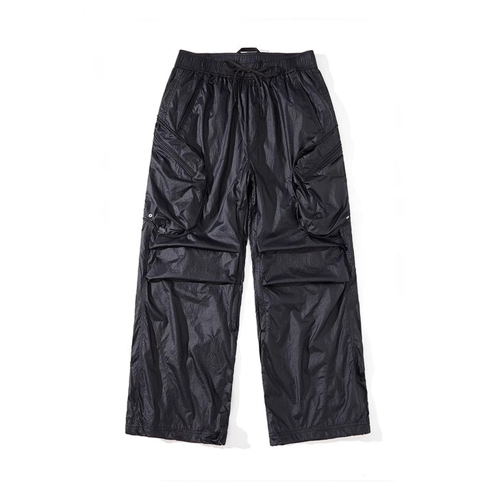 メタリックナイロン 防水パンツ メンズ24BLCK004