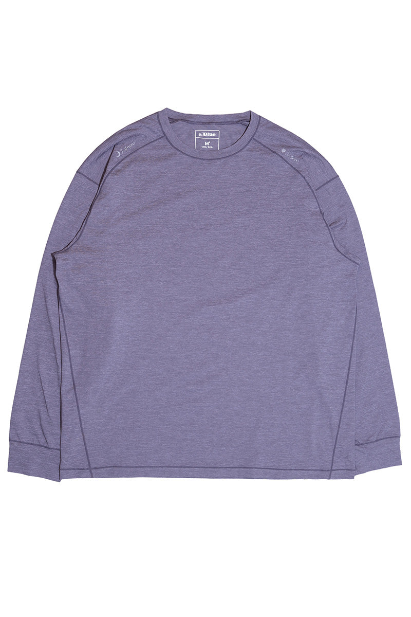 반사 프린트 크루넥 티셔츠 25BLCT018