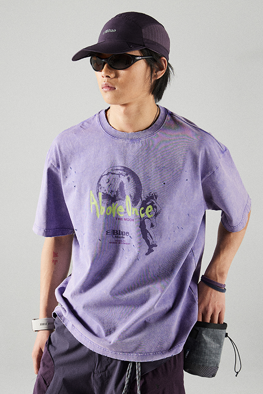 ダメージ加工 プリントTシャツ