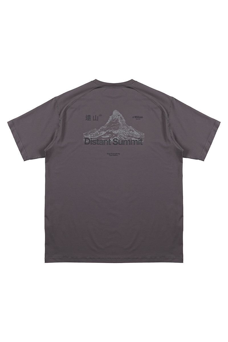 POLYGIENE遠山プリント抗菌半袖TシャツNLBLDTX020