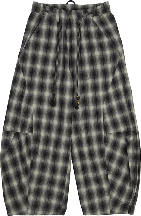 リップル生地カジュアルワークパンツNLBLACK005