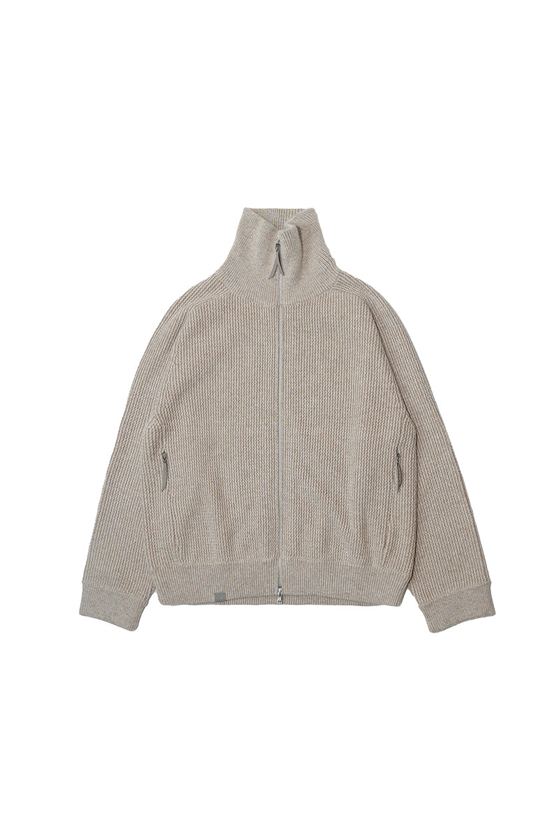 ウールノッチドラペルニットジャケット25BLMS008