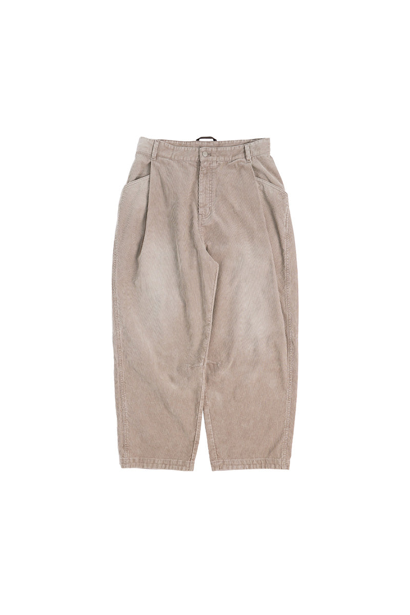 ウォッシュ加工コーデュロイパンツ25BLCK030
