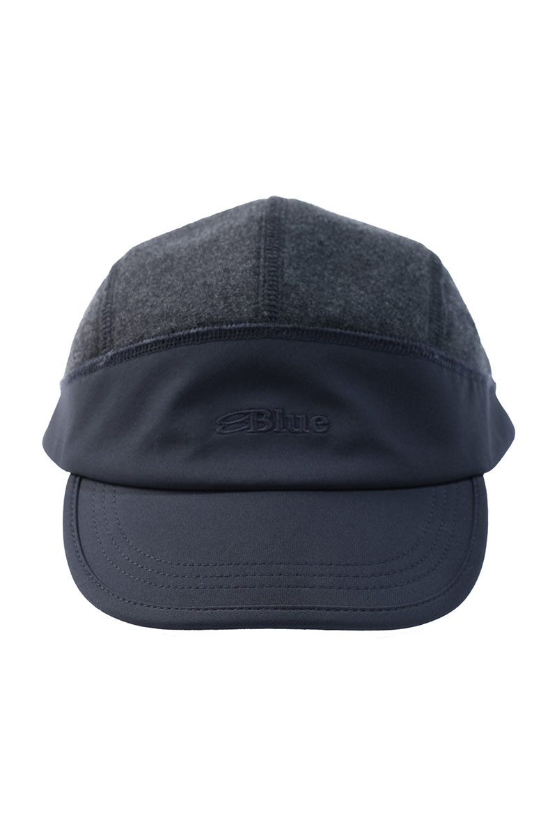 ウールパッチワークキャップ25BLML014