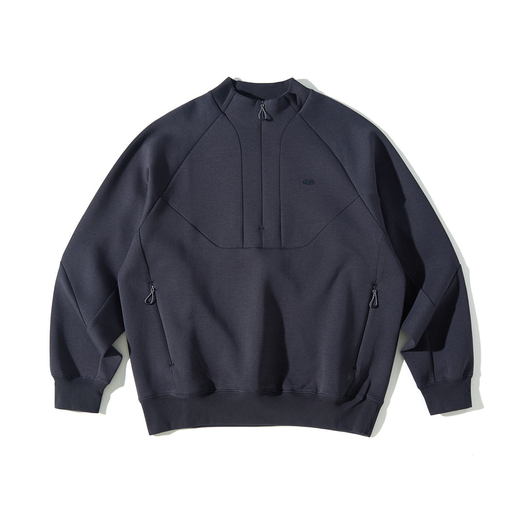 ハーフジップラグランスリーブスウェットNLBLAWY003