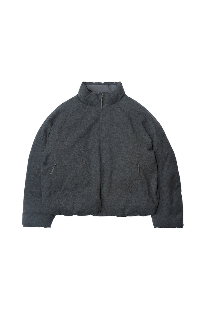 ウールスタンドカラーダウンジャケット25BLYR008