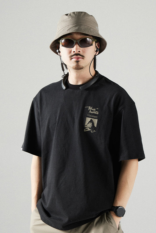 COOLMAX  マウンテンプリントTシャツ 25BLDT023
